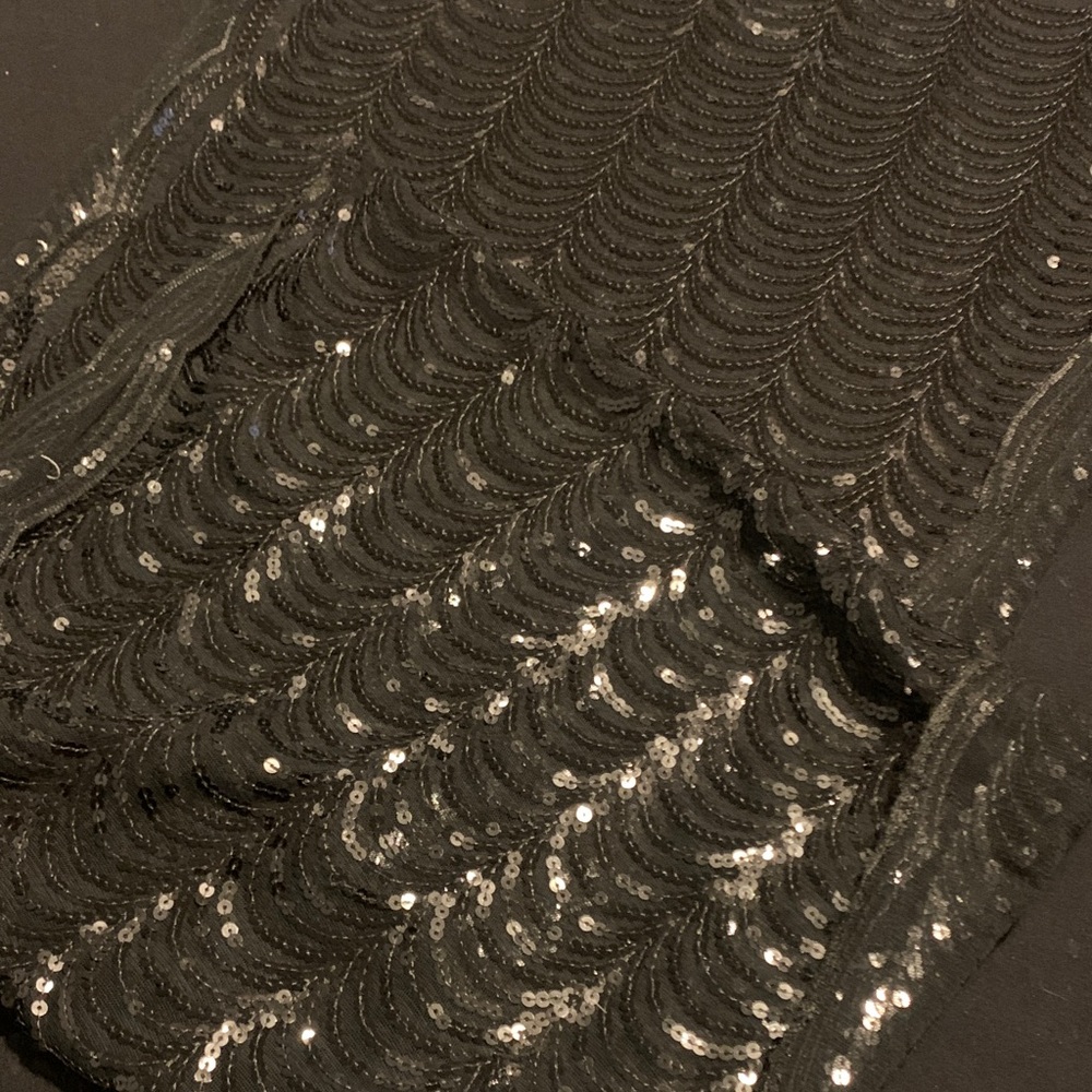 Black Sequin Shawl Wrap